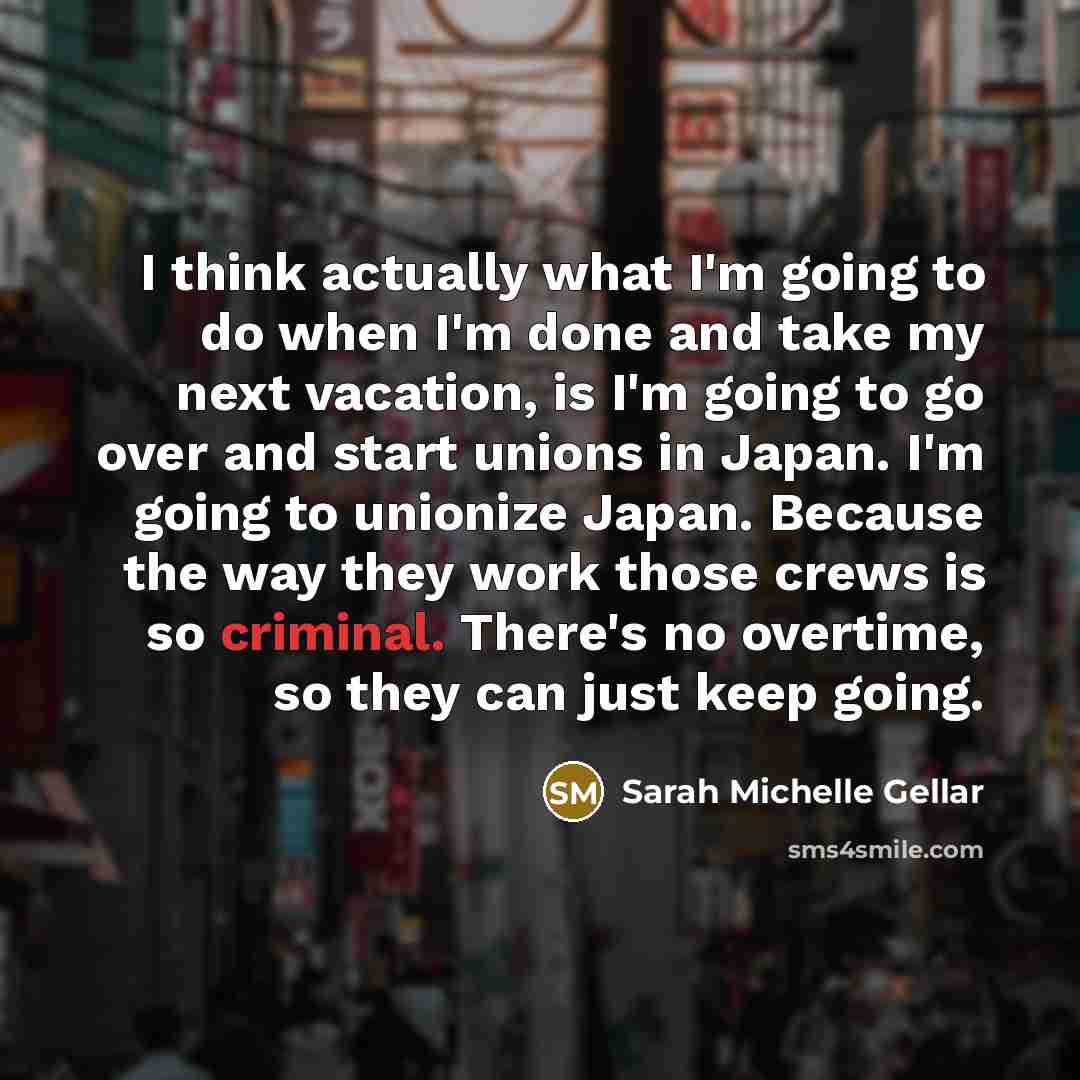 “I think actually what I'm going to do when I'm…” quote by Sarah Michelle Gellar