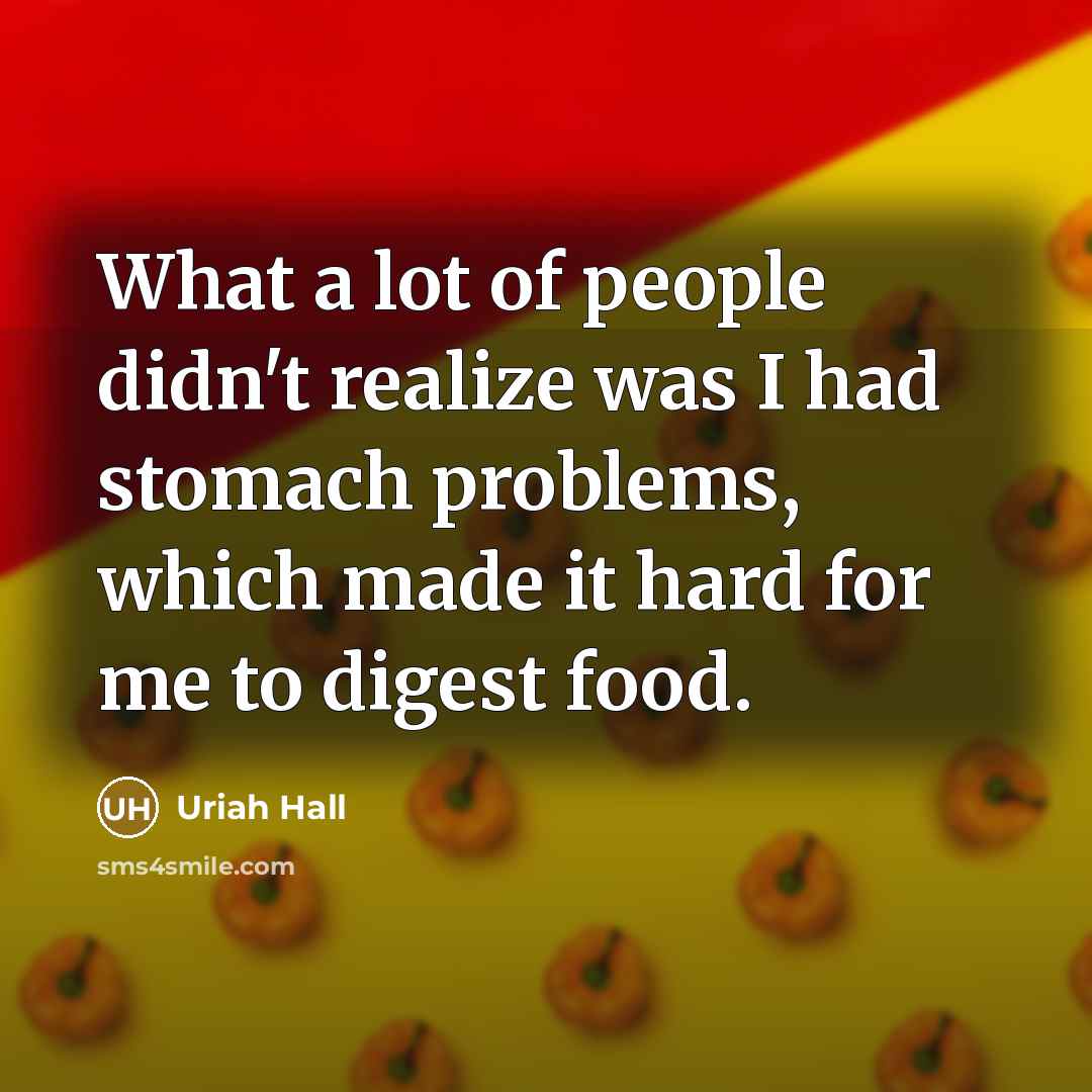 “What a lot of people didn't realize was I had…” quote by Uriah Hall