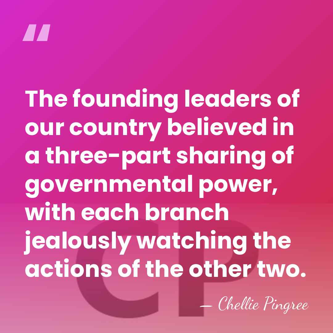 The founding leaders of our country believed in a three-part sharing of&hellip; - Chellie Pingree