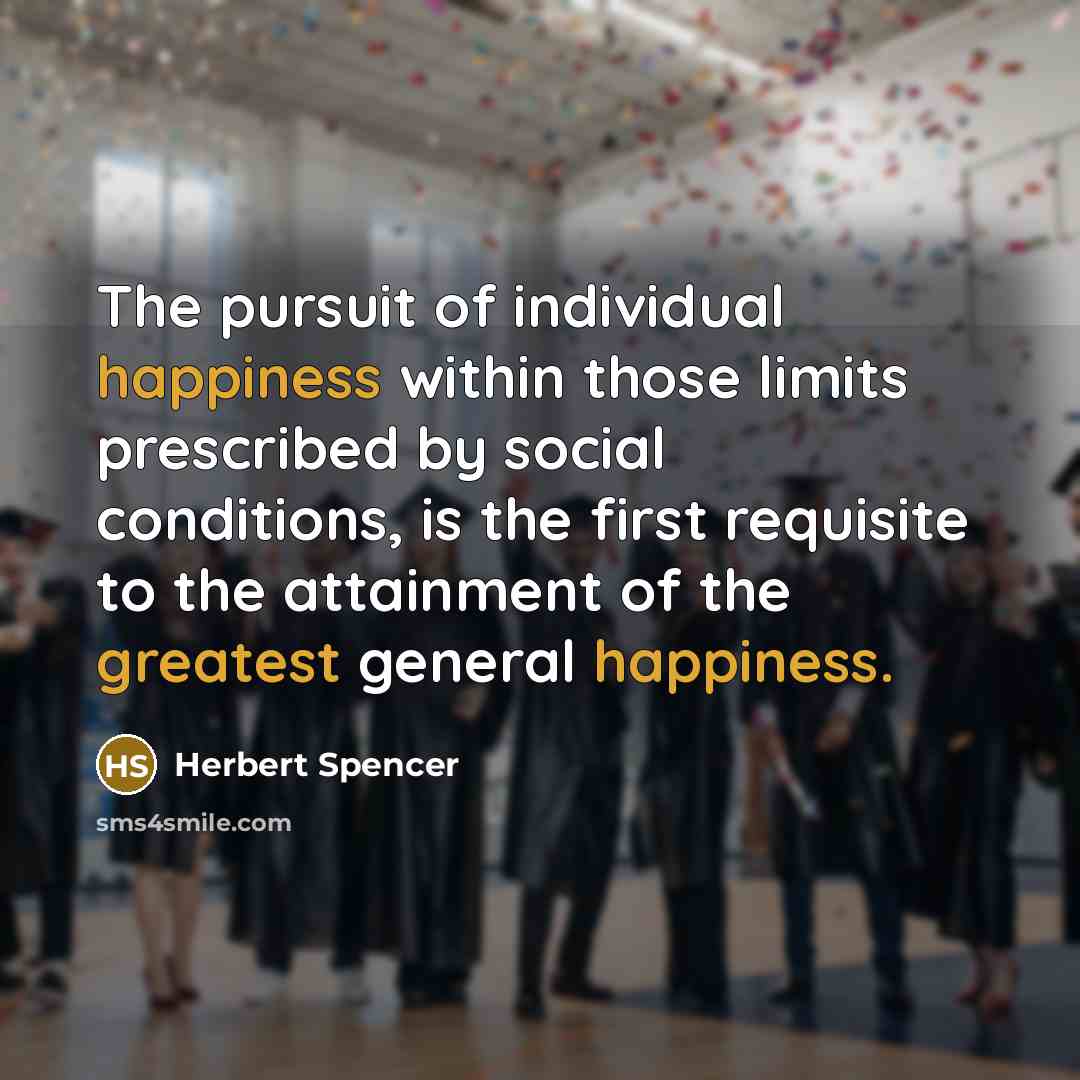 “The pursuit of individual happiness within those limits prescribed by…” quote by Herbert Spencer