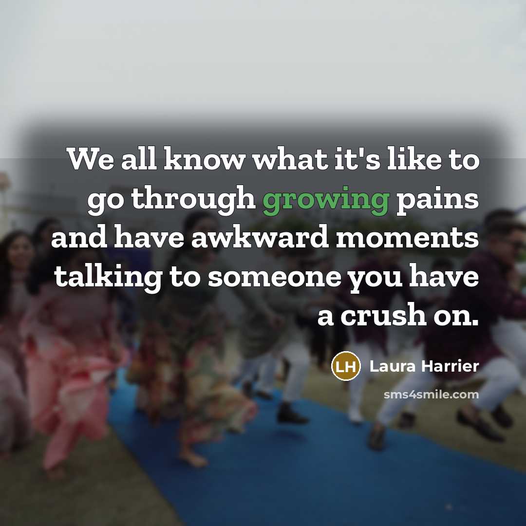 “We all know what it's like to go through growing…” quote by Laura Harrier
