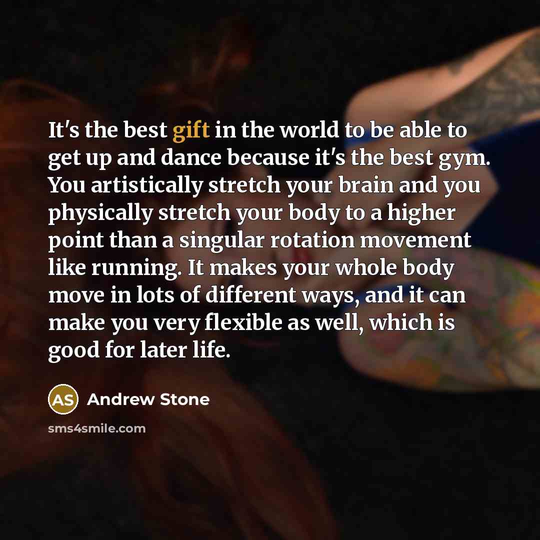 “It's the best gift in the world to be able…” quote by Andrew Stone