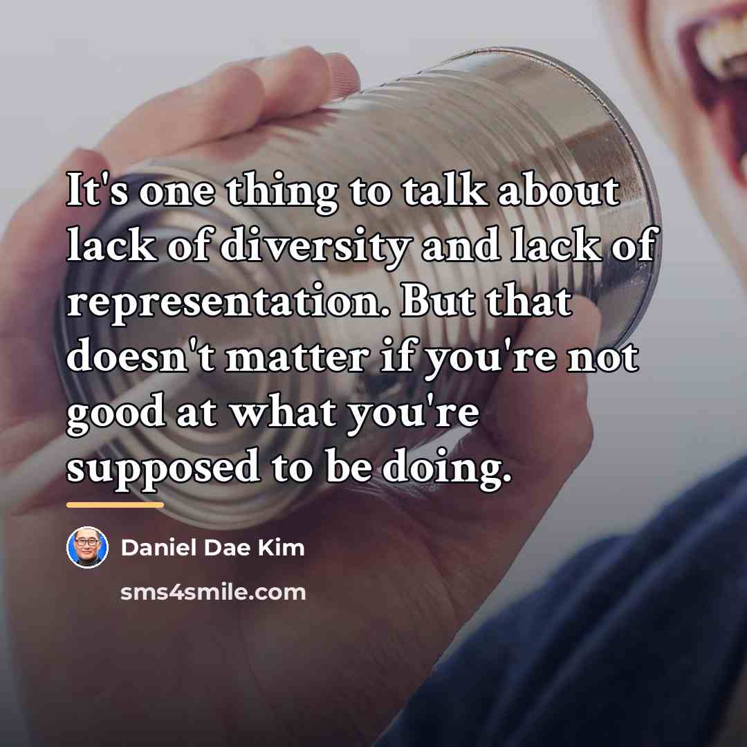 “It's one thing to talk about lack of diversity and…” quote by Daniel Dae Kim