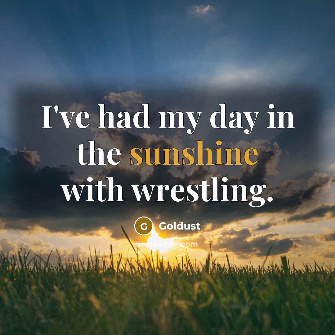 “I've had my day in the sunshine with wrestling.…” quote by Goldust