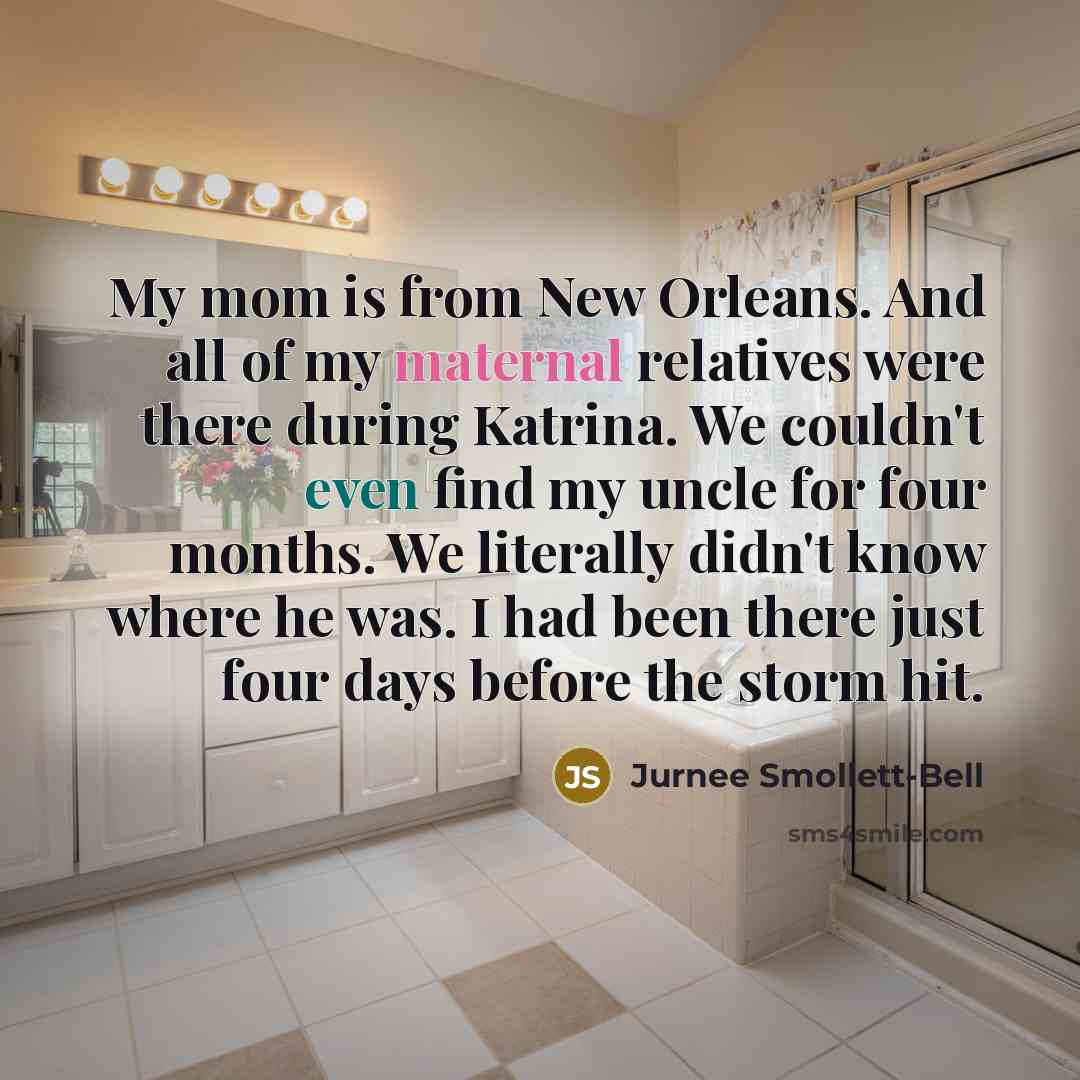“My mom is from New Orleans. And all of my…” quote by Jurnee Smollett-Bell