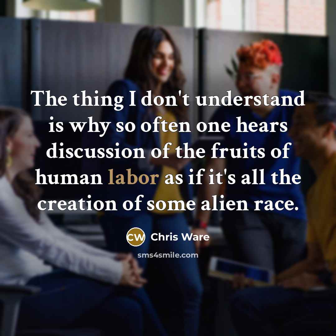 “The thing I don't understand is why so often one…” quote by Chris Ware