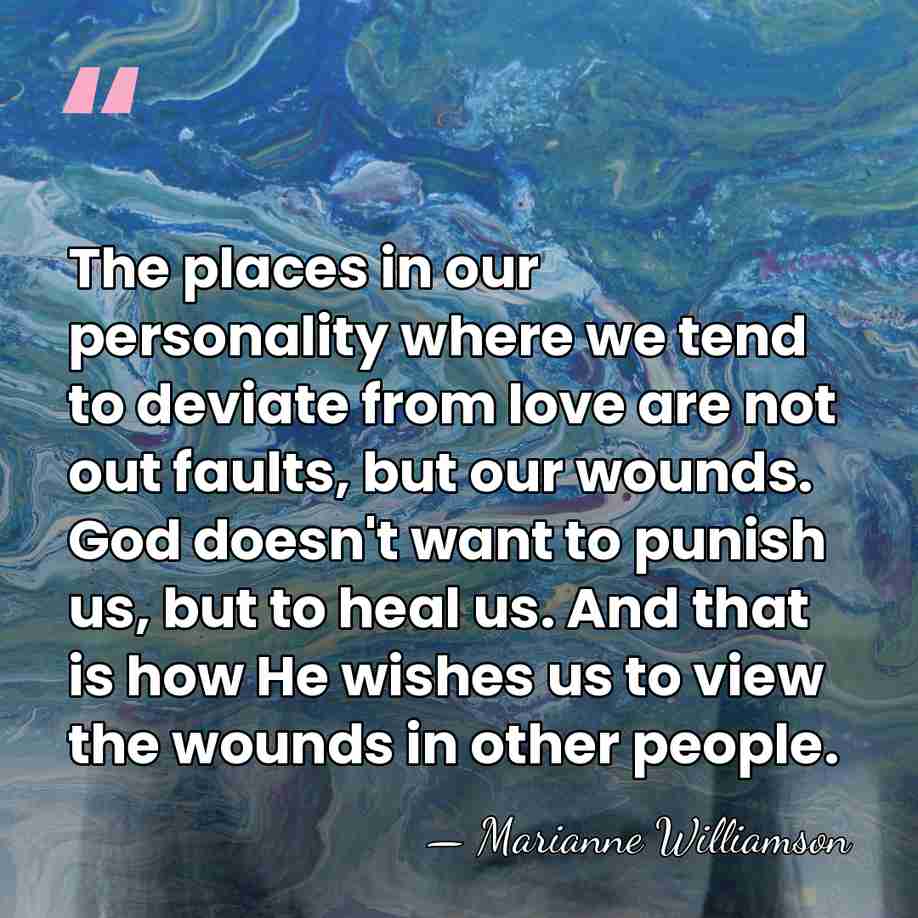 The places in our personality where we tend to deviate from love&hellip; - Marianne Williamson