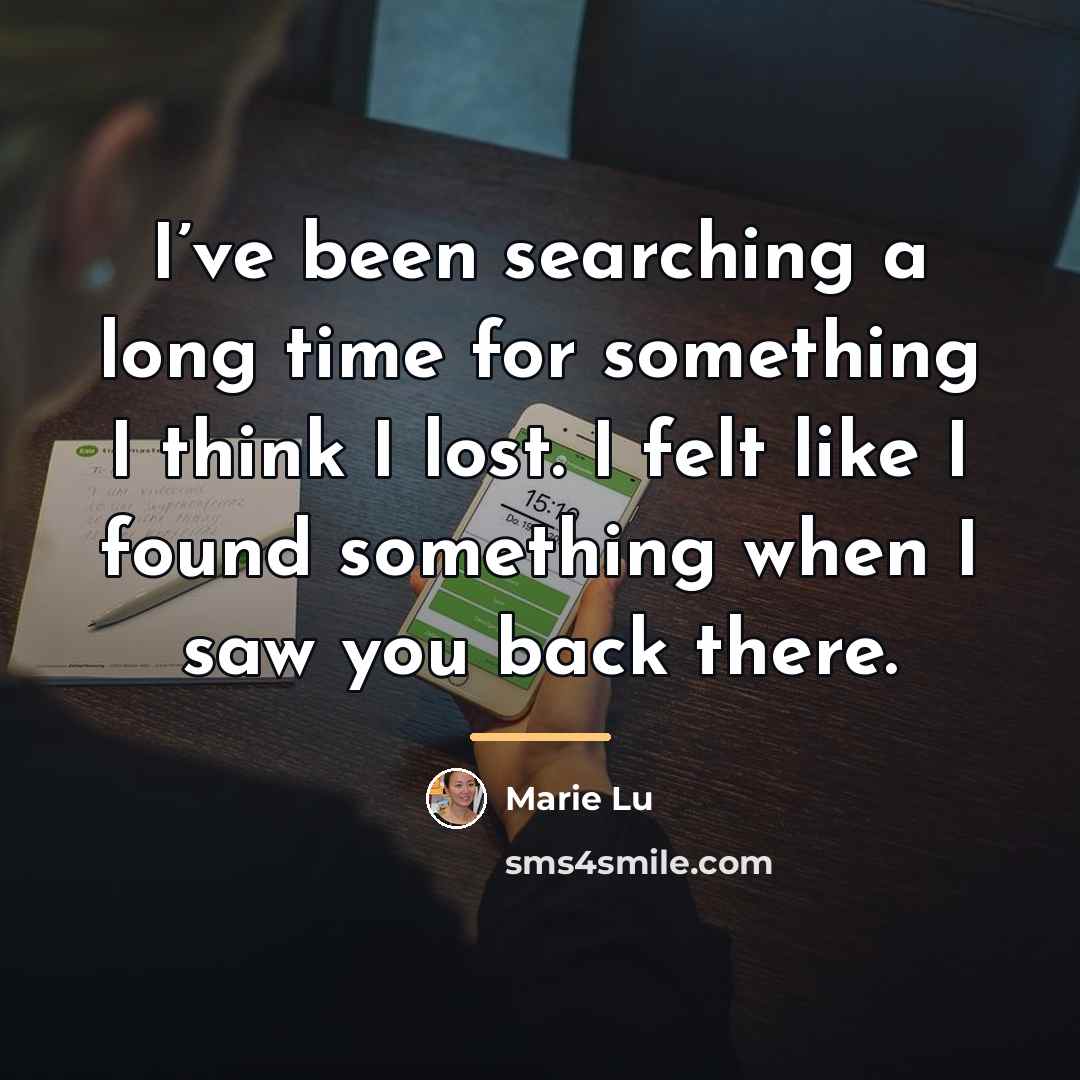 “I’ve been searching a long time for something I think…” quote by Marie Lu