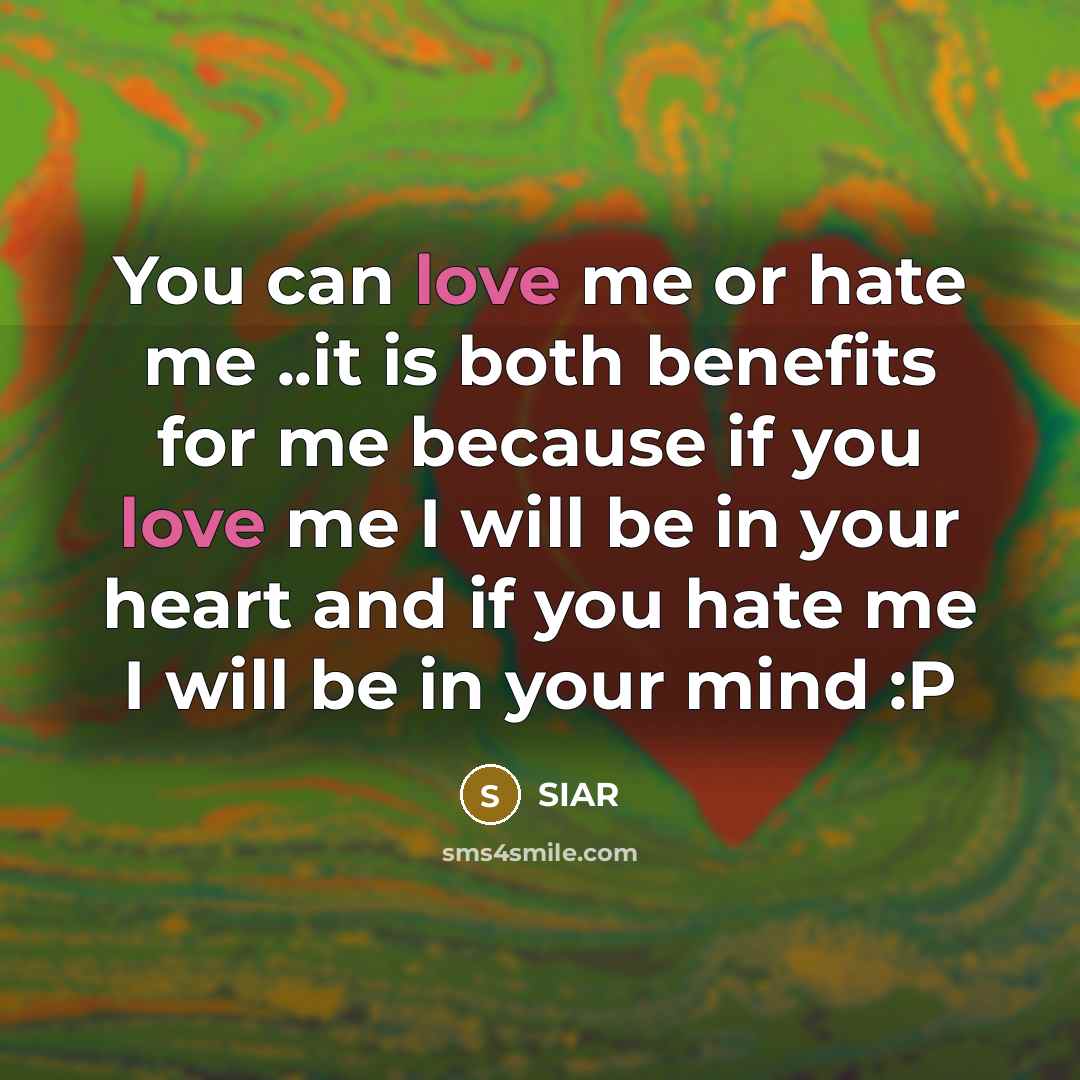 “You can love me or hate me ..it is both…” quote by SIAR