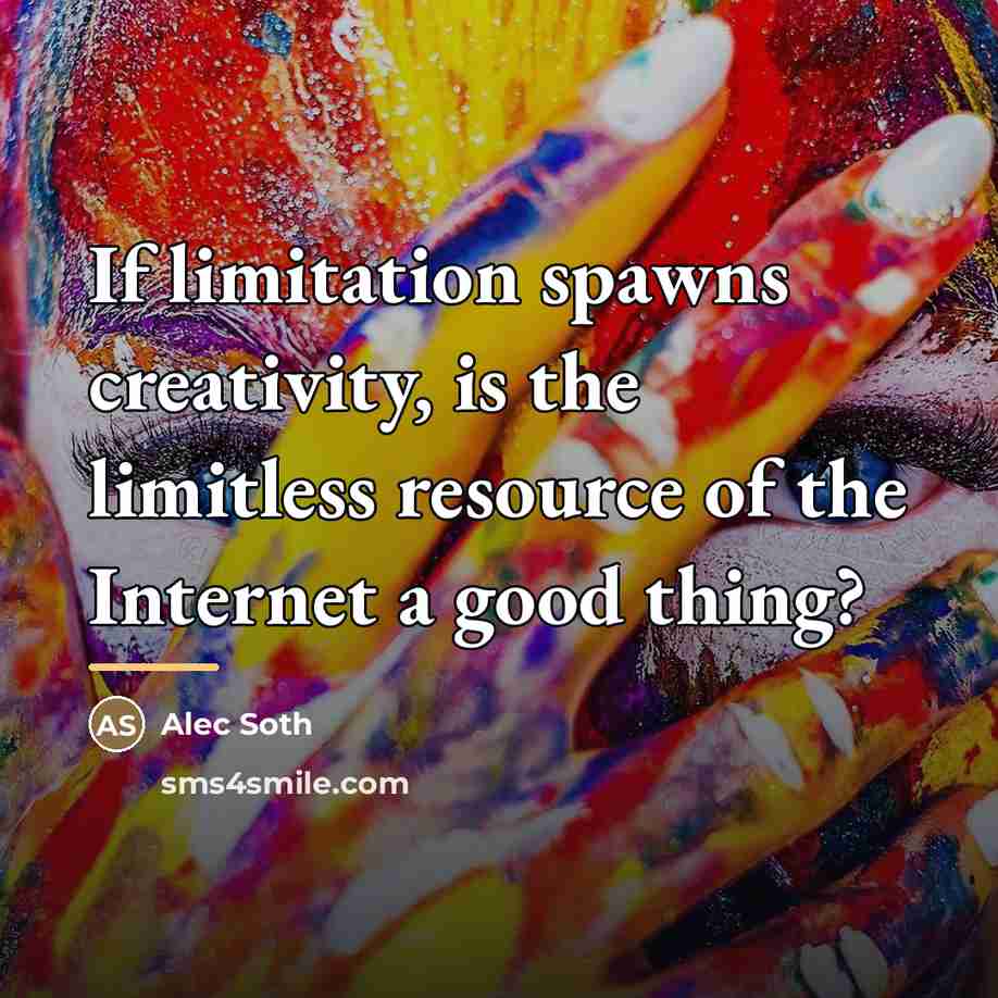 “If limitation spawns creativity, is the limitless resource of the…” quote by Alec Soth