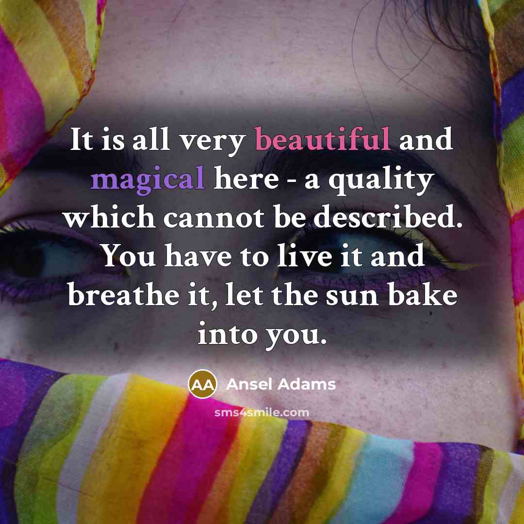 “It is all very beautiful and magical here - a…” quote by Ansel Adams