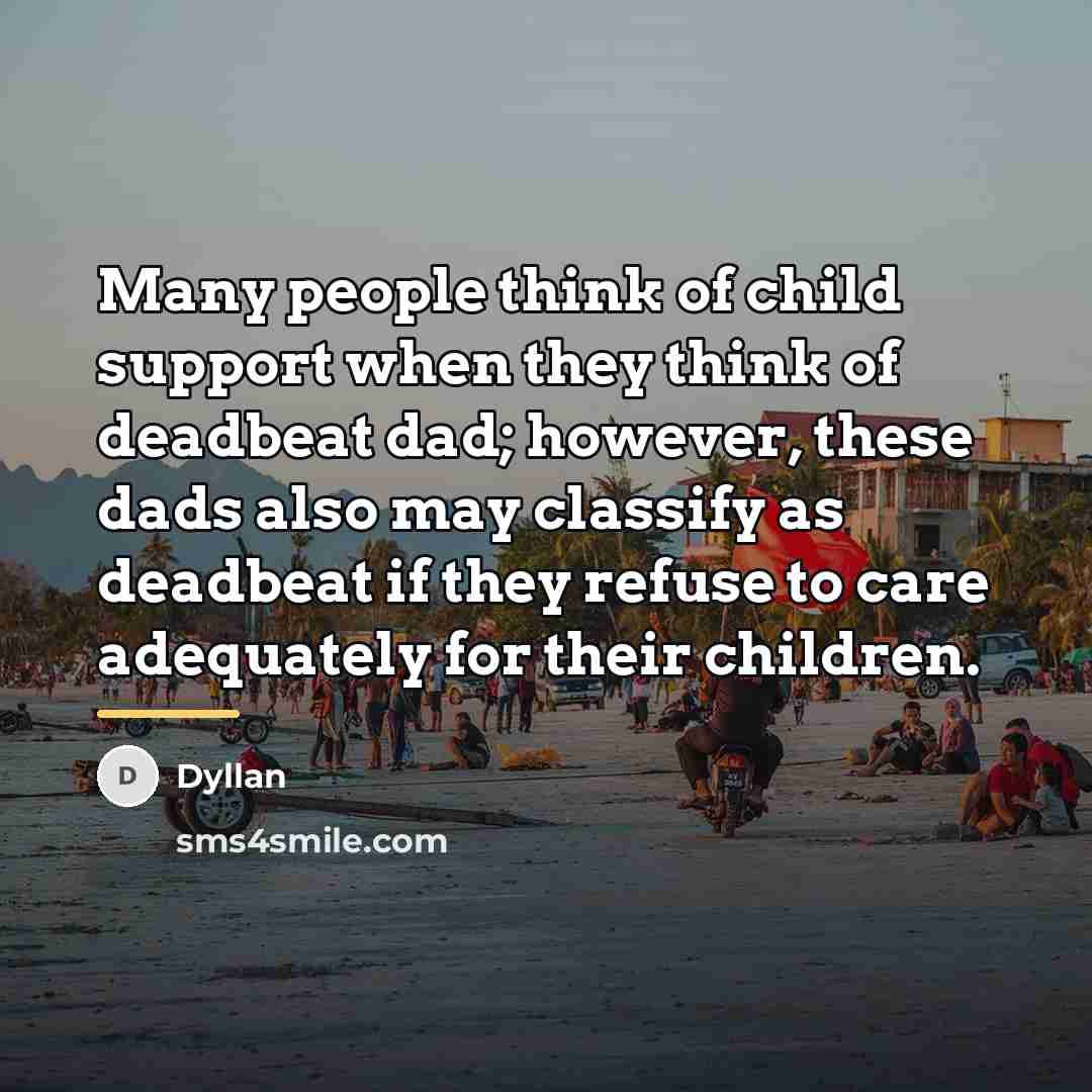 “Many people think of child support when they think of…” quote by Dyllan