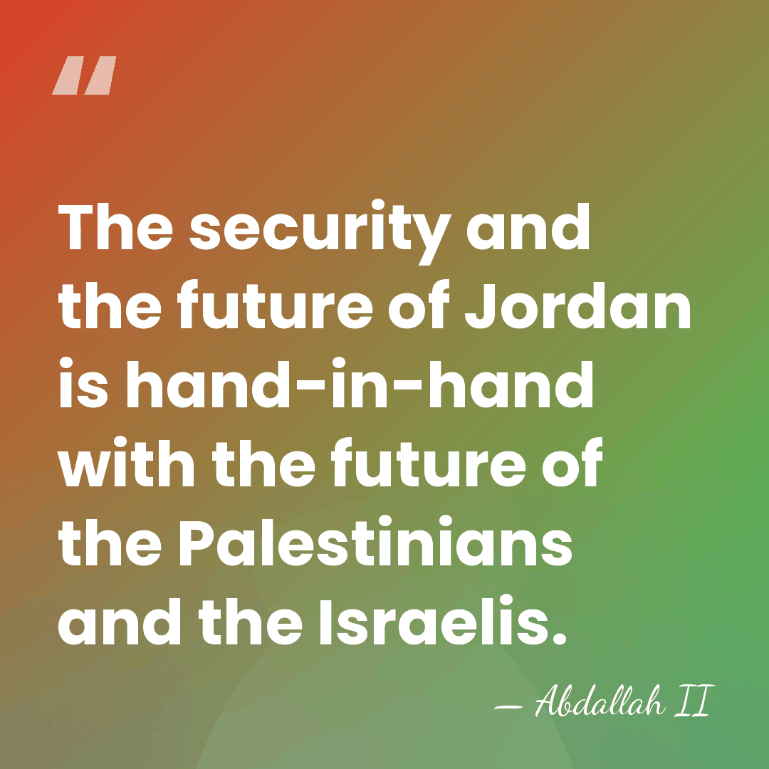 The security and the future of Jordan is hand-in-hand with the future&hellip; - Abdallah II