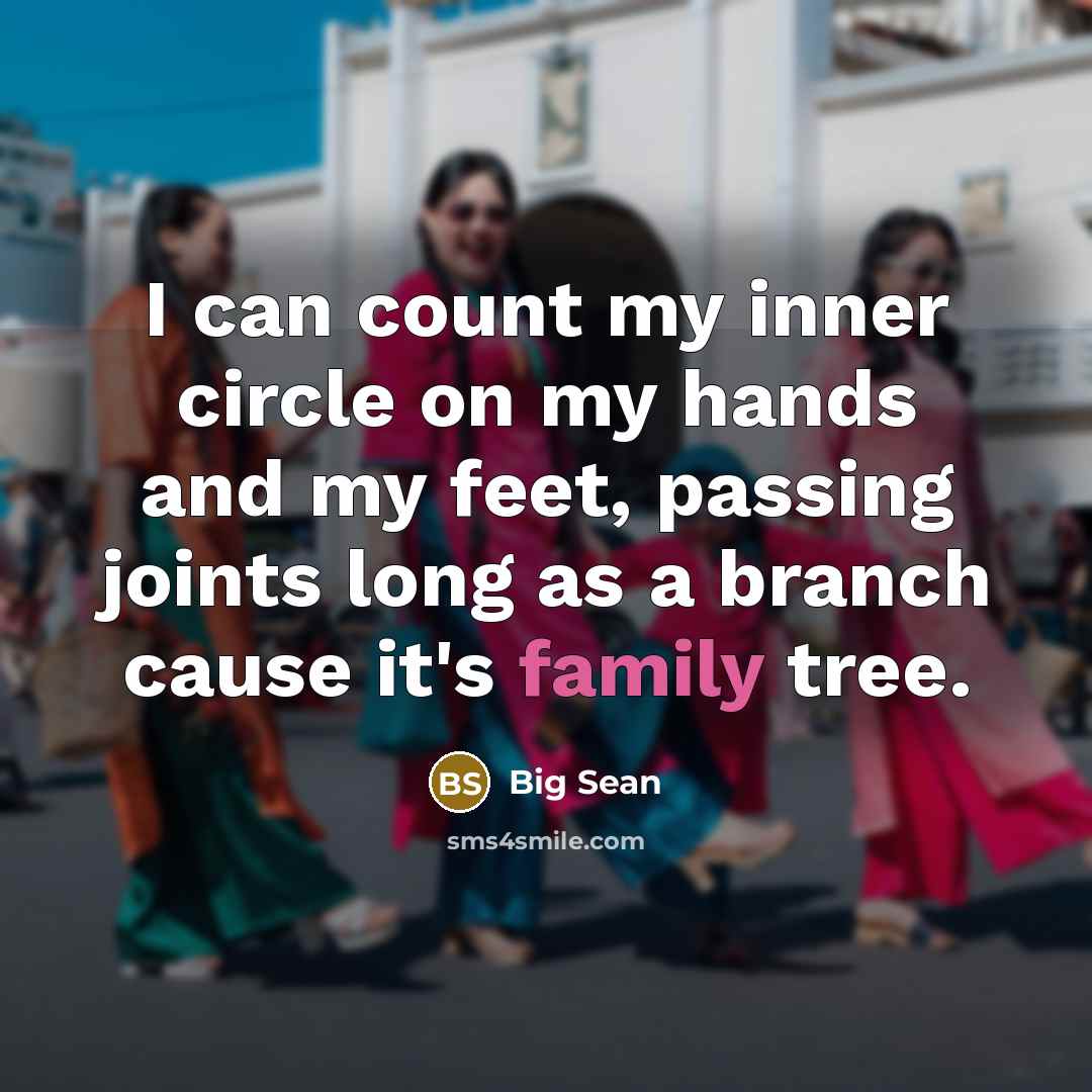 “I can count my inner circle on my hands and…” quote by Big Sean
