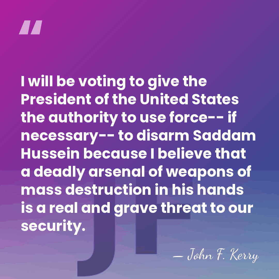 I will be voting to give the President of the United States&hellip; - John F. Kerry
