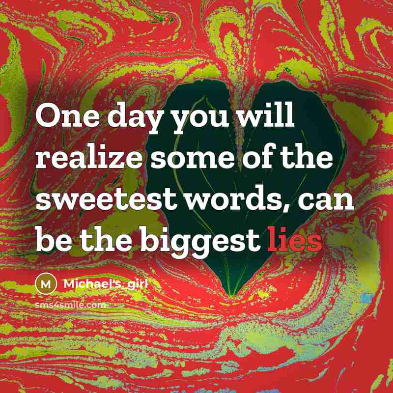 “One day you will realize some of the sweetest words,…” quote by Michael's_girl
