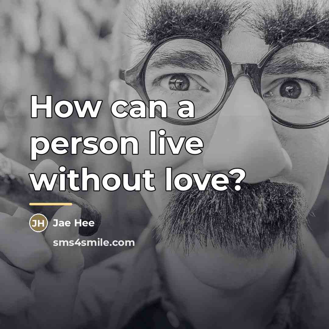 “How can a person live without love?…” quote by Jae Hee