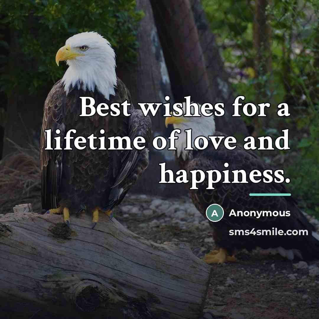 “Best wishes for a lifetime of love and happiness.…” quote by Anonymous