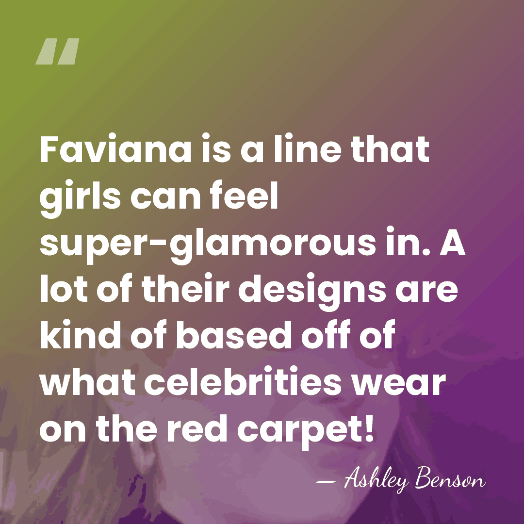 Faviana is a line that girls can feel super-glamorous in. A lot&hellip; - Ashley Benson
