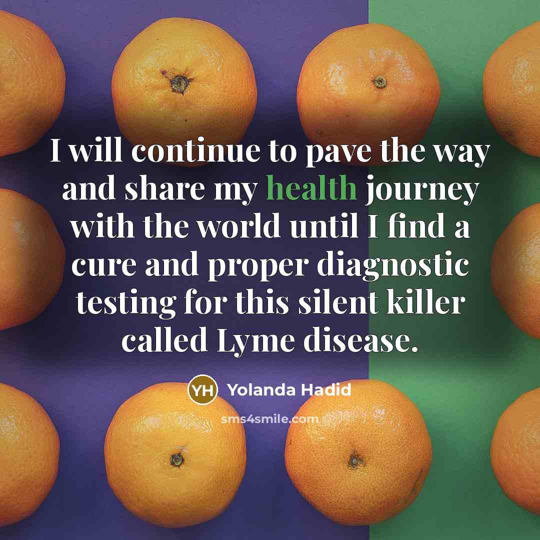 “I will continue to pave the way and share my…” quote by Yolanda Hadid