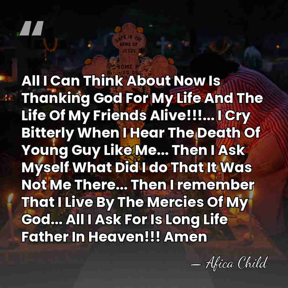 All I Can Think About Now Is Thanking God For My Life&hellip; - Afica Child
