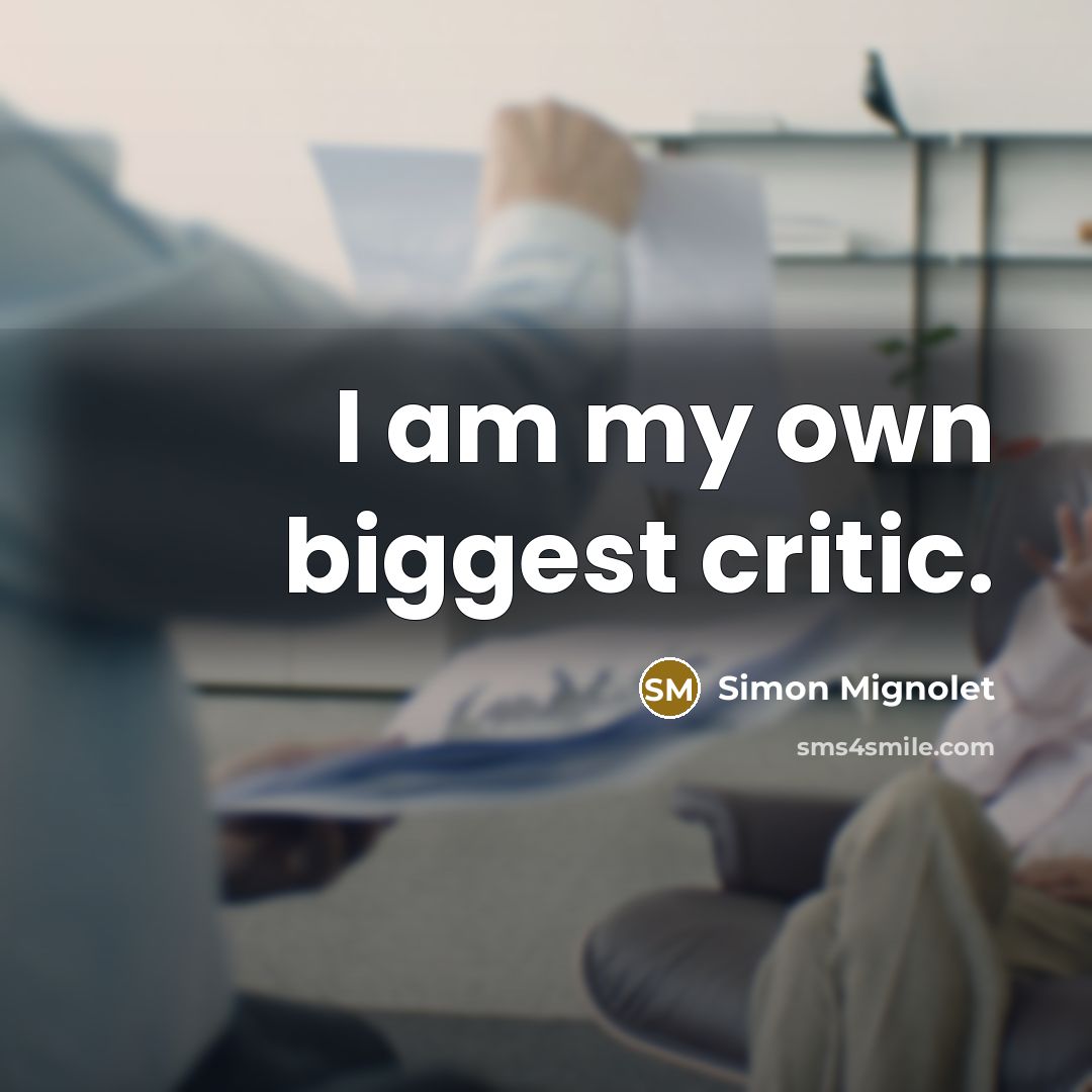 “I am my own biggest critic.…” quote by Simon Mignolet