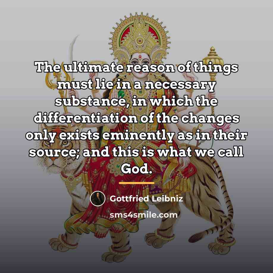 “The ultimate reason of things must lie in a necessary…” quote by Gottfried Leibniz