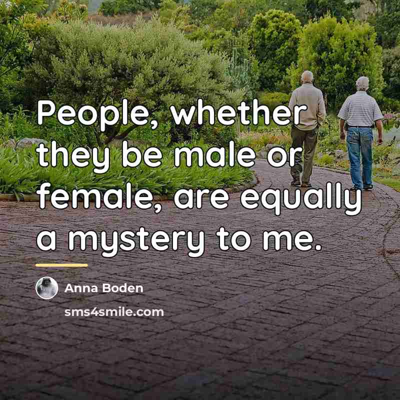 “People, whether they be male or female, are equally a…” quote by Anna Boden