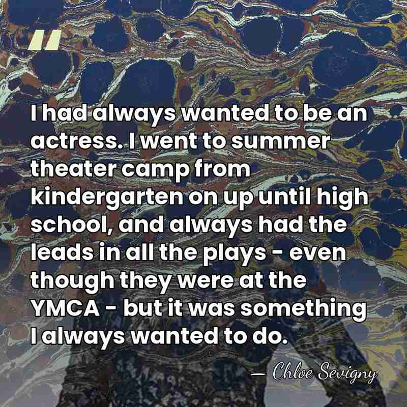 I had always wanted to be an actress. I went to summer&hellip; - Chloe Sevigny