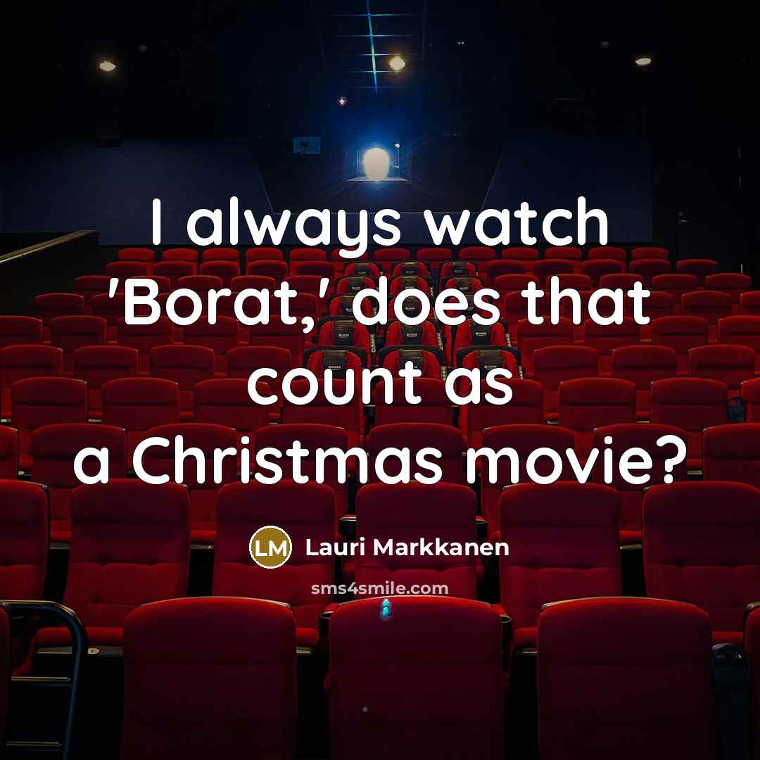 “I always watch 'Borat,' does that count as a Christmas…” quote by Lauri Markkanen