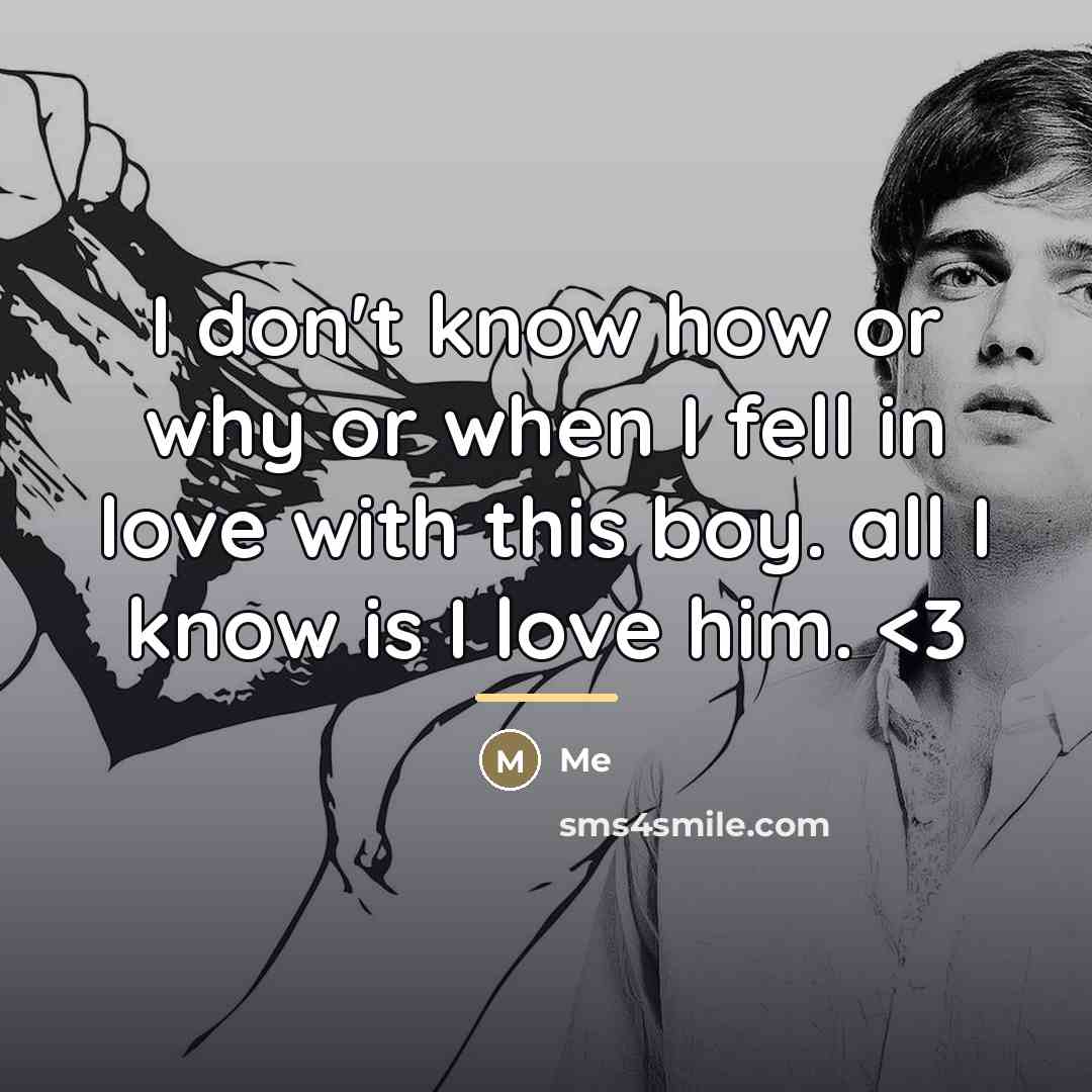 “I don't know how or why or when I fell…” quote by Me
