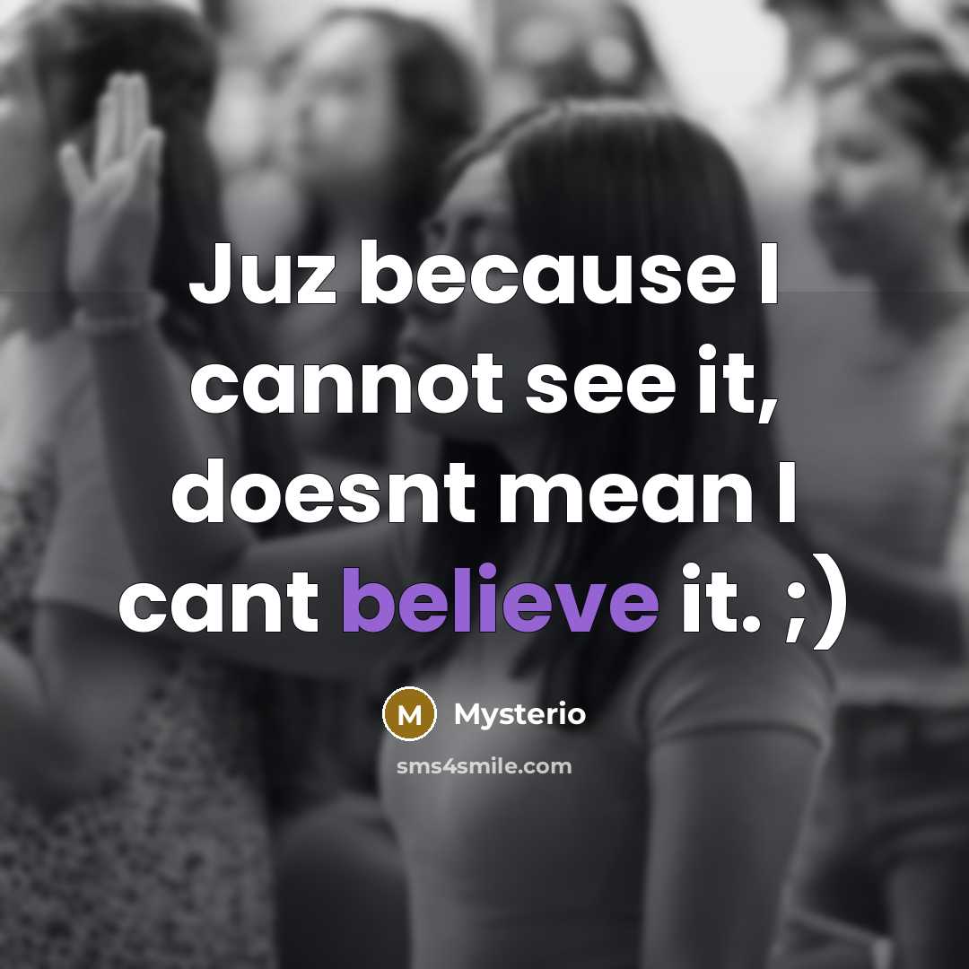 “Juz because I cannot see it, doesnt mean I cant…” quote by Mysterio