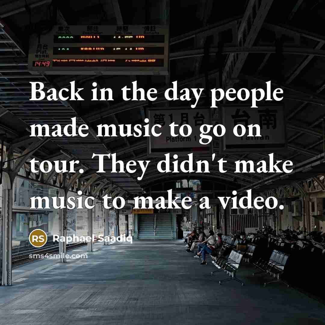 “Back in the day people made music to go on…” quote by Raphael Saadiq