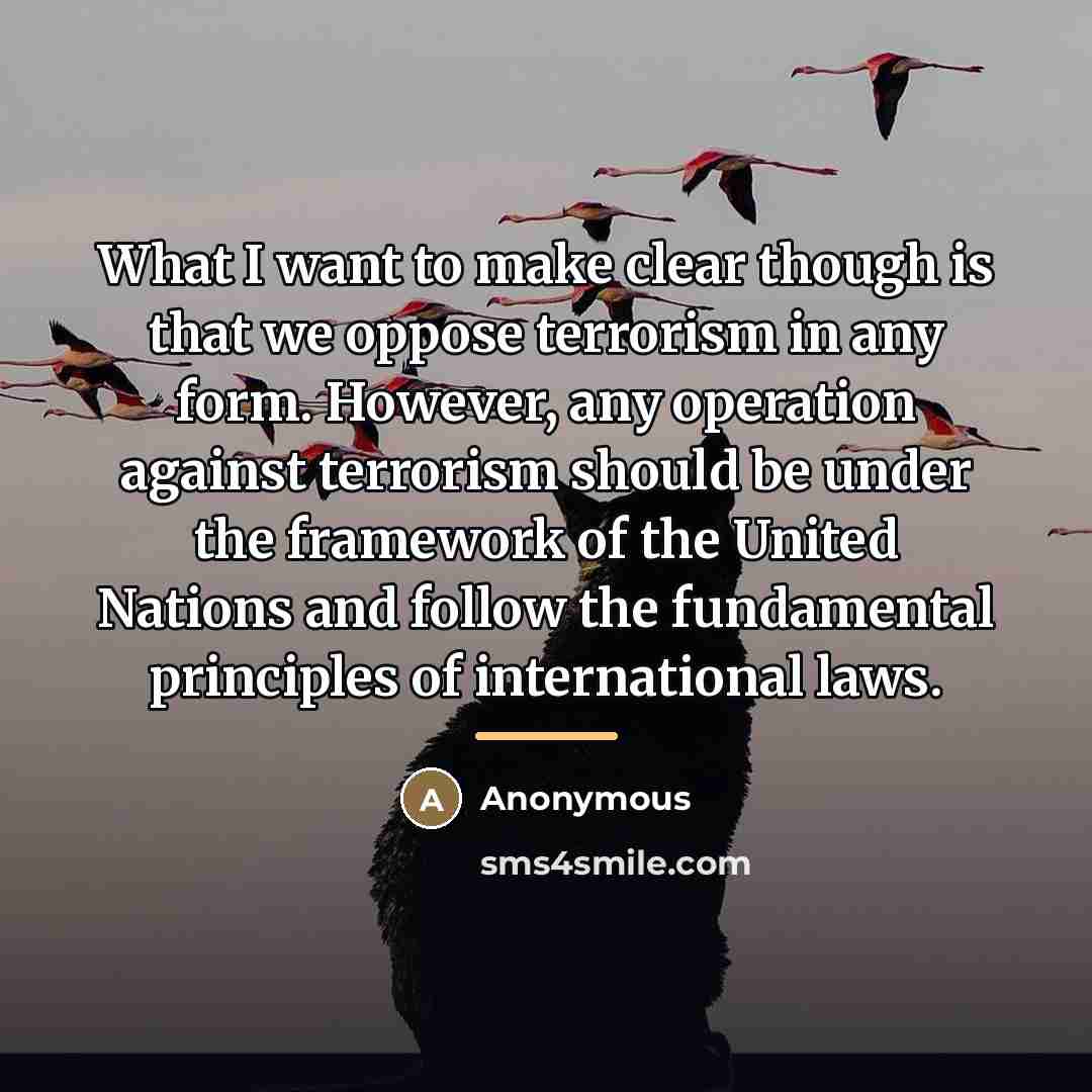 “What I want to make clear though is that we…” quote by Anonymous