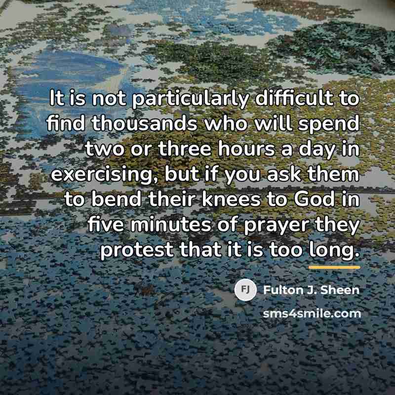 “It is not particularly difficult to find thousands who will…” quote by Fulton J. Sheen