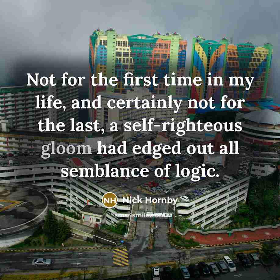 “Not for the first time in my life, and certainly…” quote by Nick Hornby