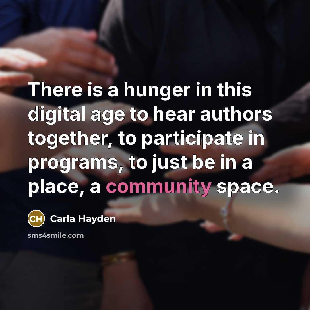 “There is a hunger in this digital age to hear…” quote by Carla Hayden