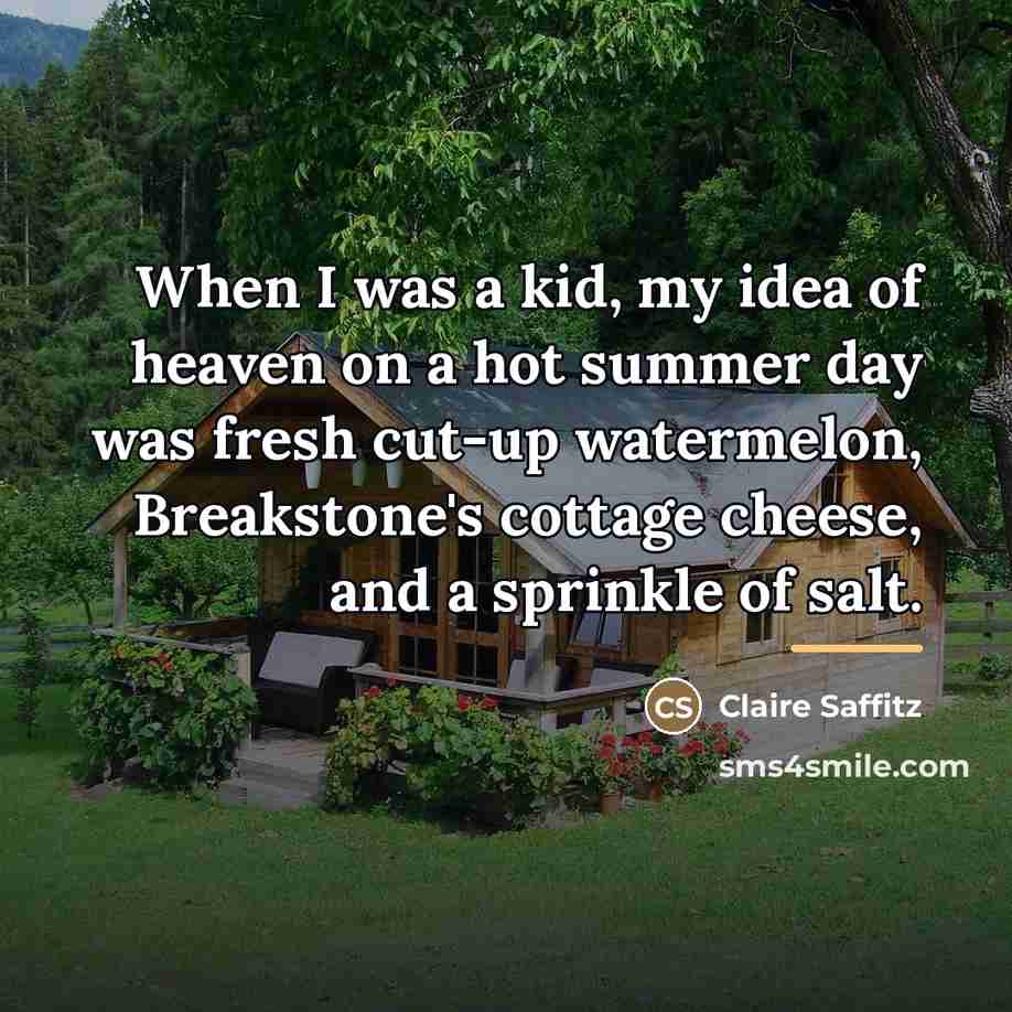 “When I was a kid, my idea of heaven on…” quote by Claire Saffitz