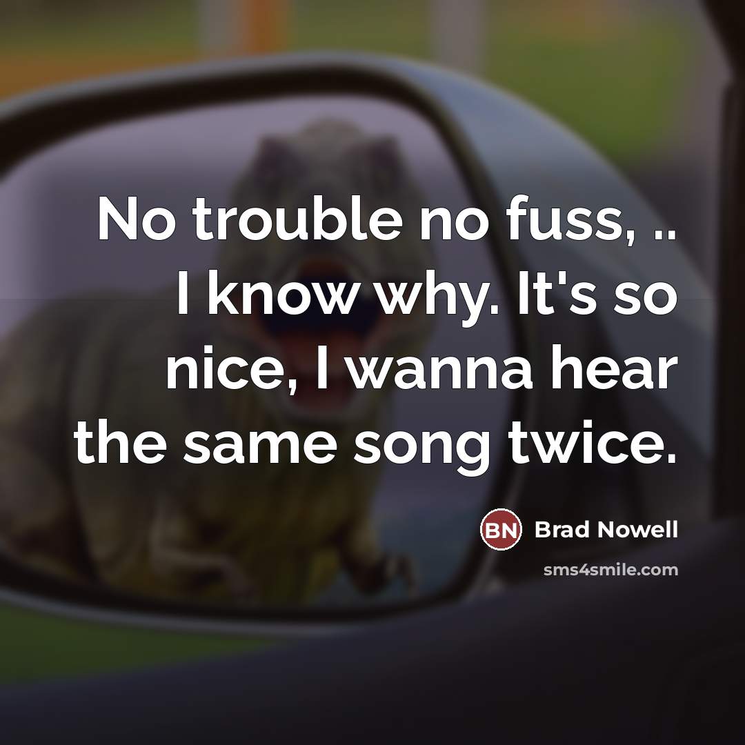 “No trouble no fuss, .. I know why. It's so…” quote by Brad Nowell