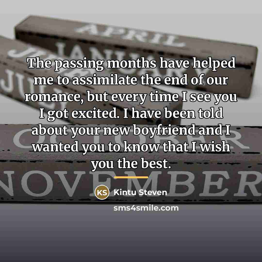 “The passing months have helped me to assimilate the end…” quote by Kintu Steven