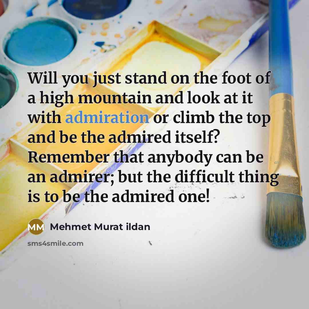 “Will you just stand on the foot of a high…” quote by Mehmet Murat Ildan