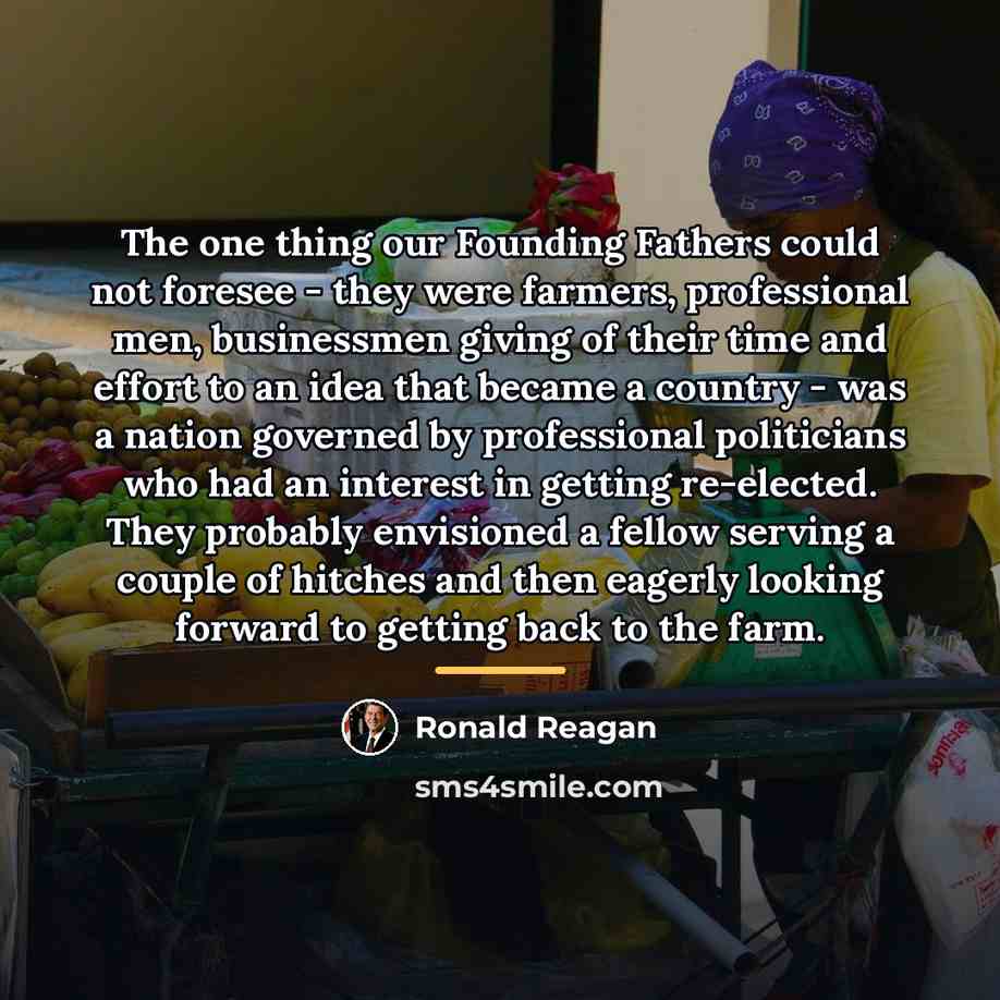 “The one thing our Founding Fathers could not foresee -…” quote by Ronald Reagan