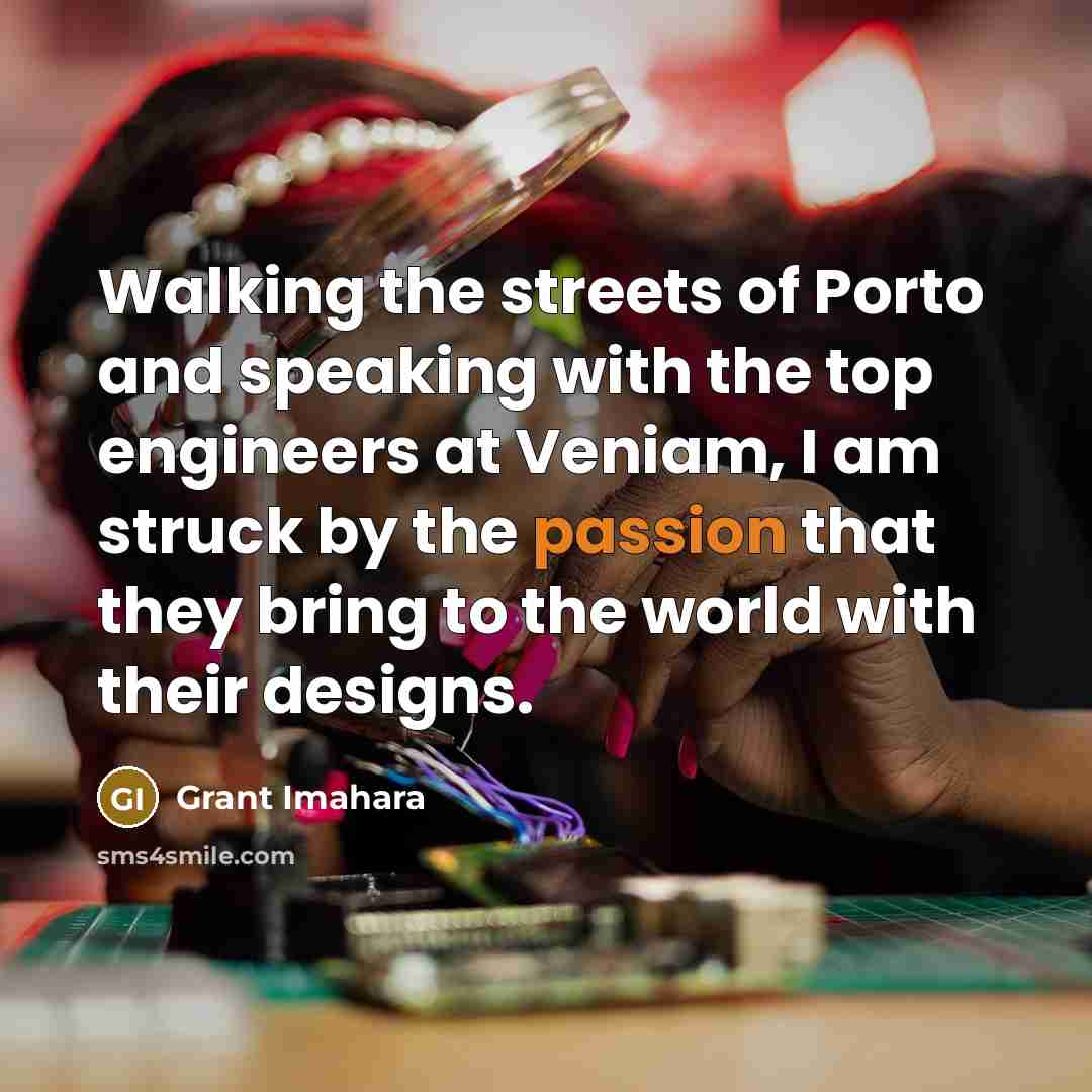 “Walking the streets of Porto and speaking with the top…” quote by Grant Imahara