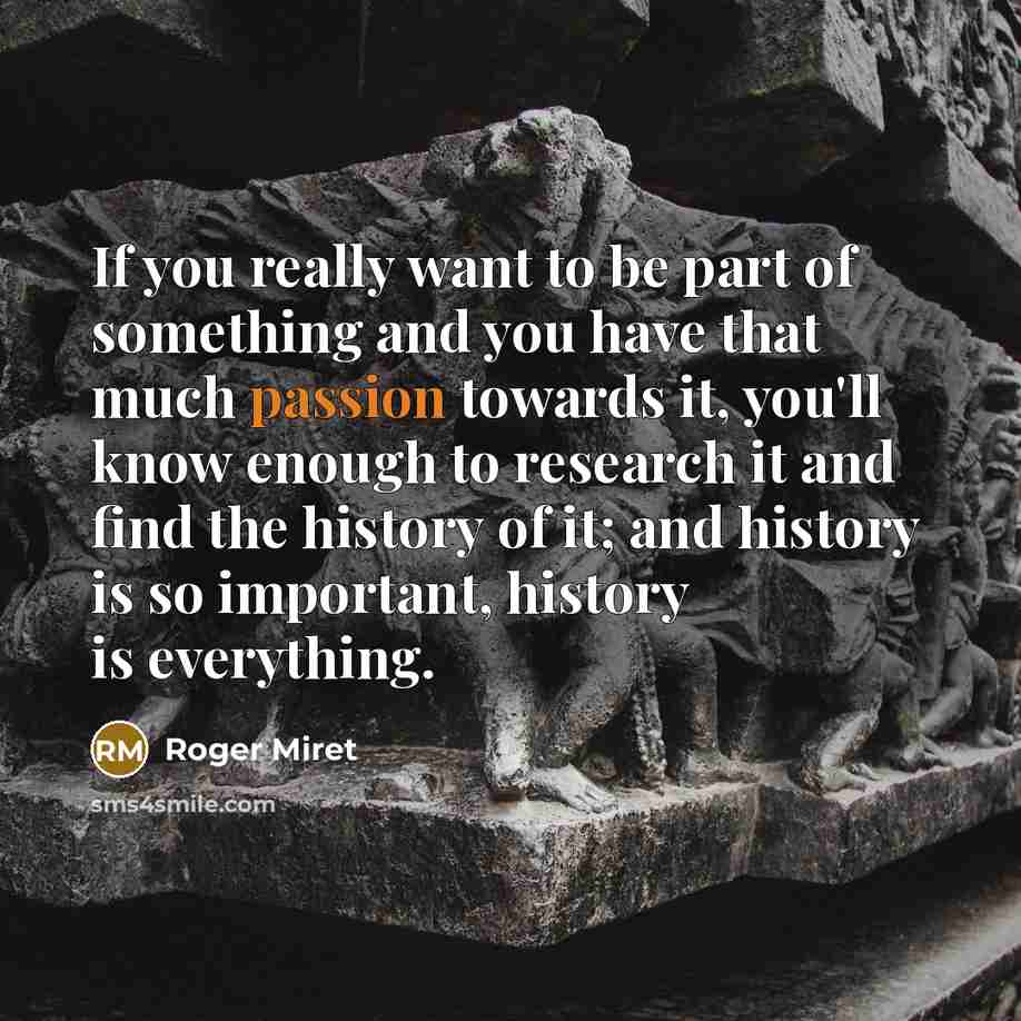 “If you really want to be part of something and…” quote by Roger Miret