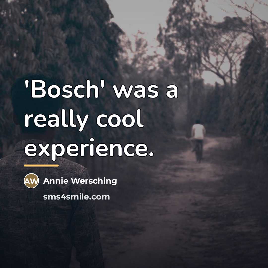 “'Bosch' was a really cool experience.…” quote by Annie Wersching