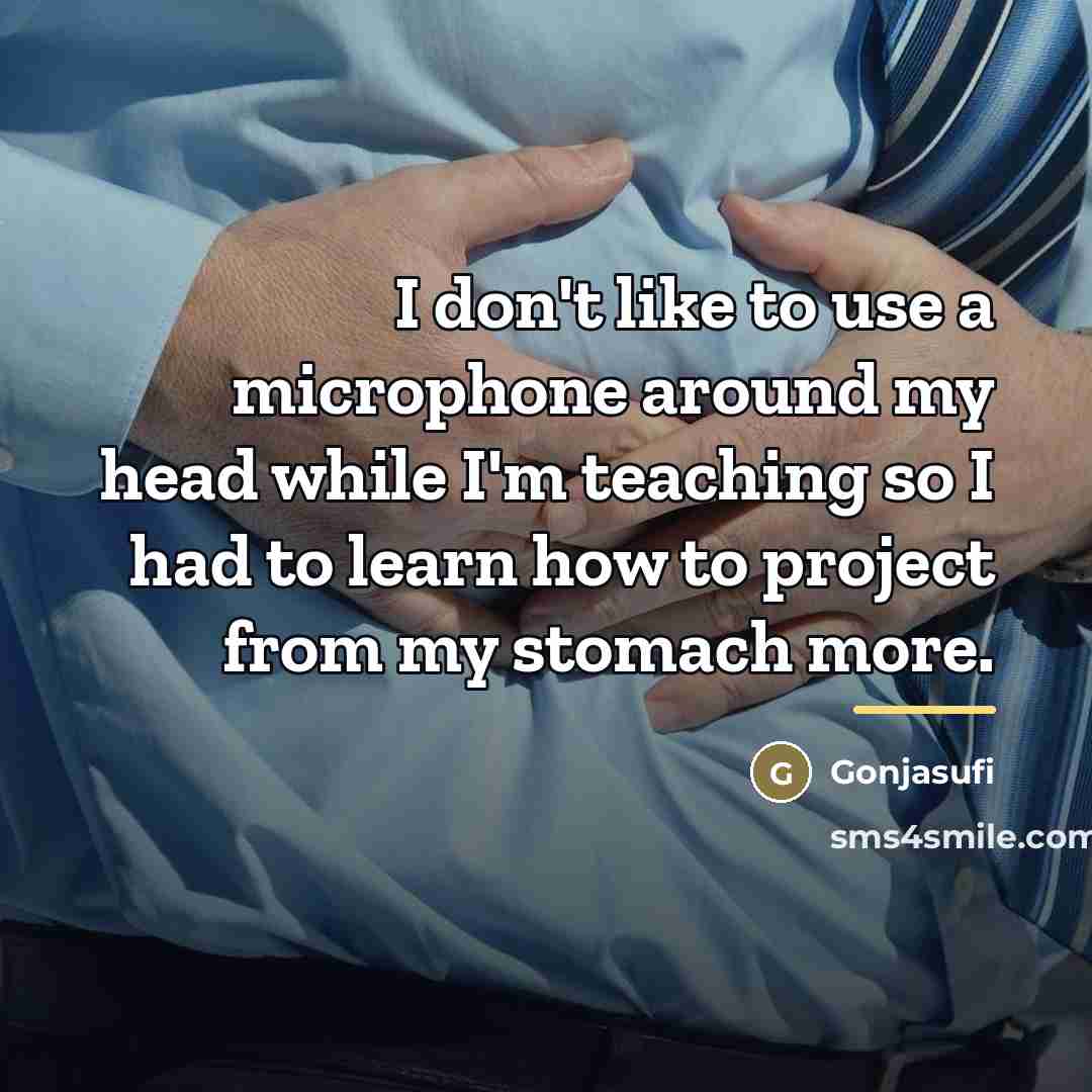 “I don't like to use a microphone around my head…” quote by Gonjasufi
