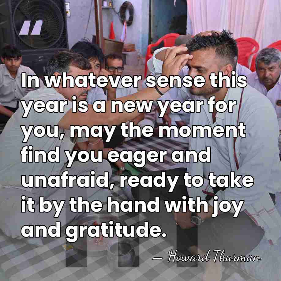 In whatever sense this year is a new year for you, may&hellip; - Howard Thurman