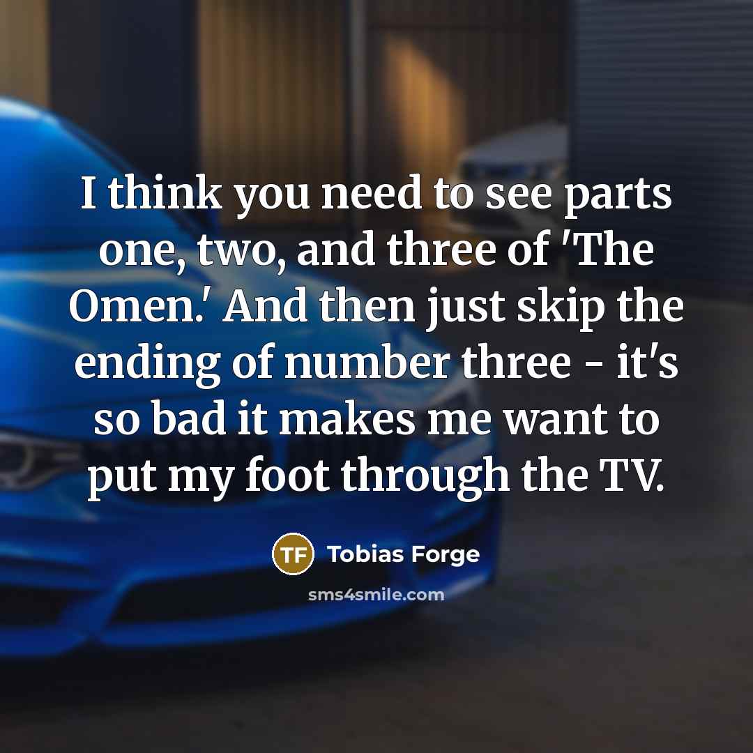 “I think you need to see parts one, two, and…” quote by Tobias Forge