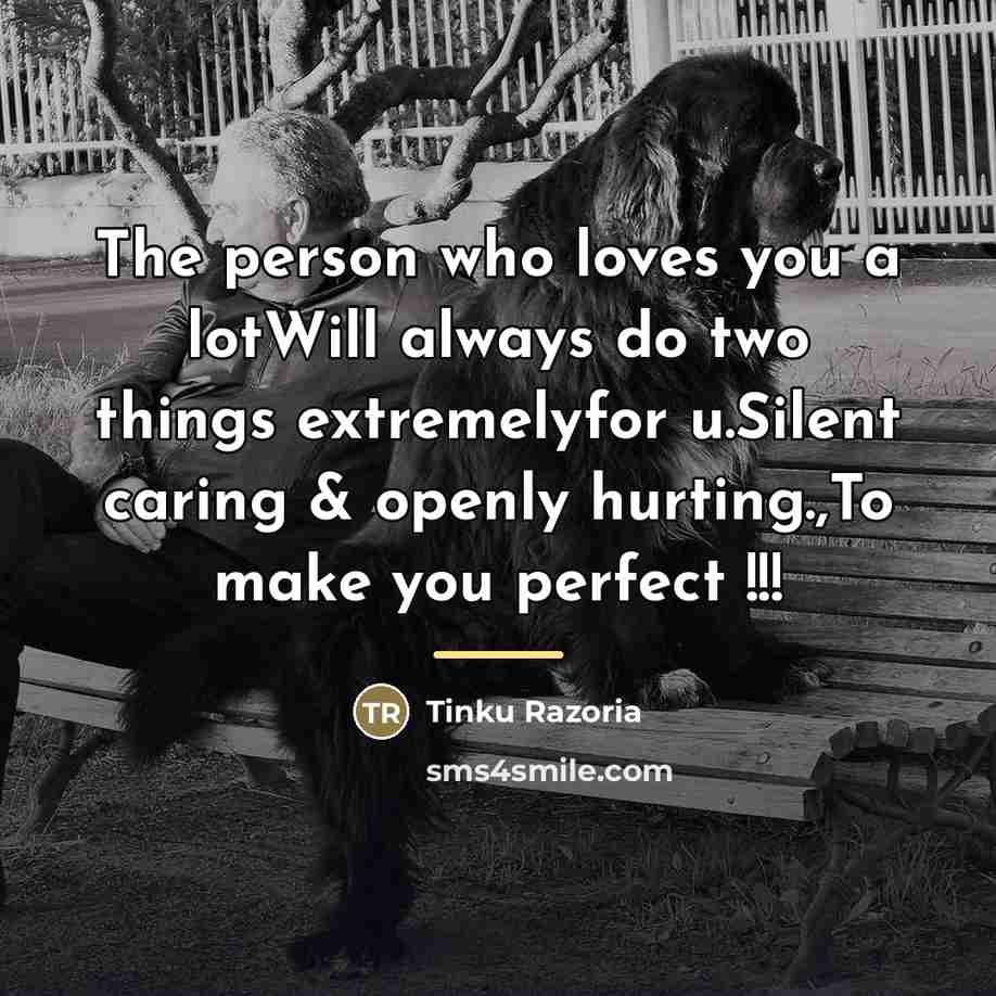 “The person who loves you a lotWill always do two…” quote by Tinku Razoria