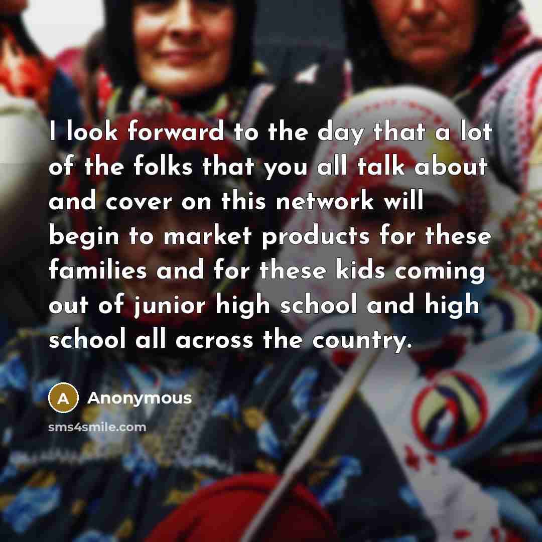 “I look forward to the day that a lot of…” quote by Anonymous